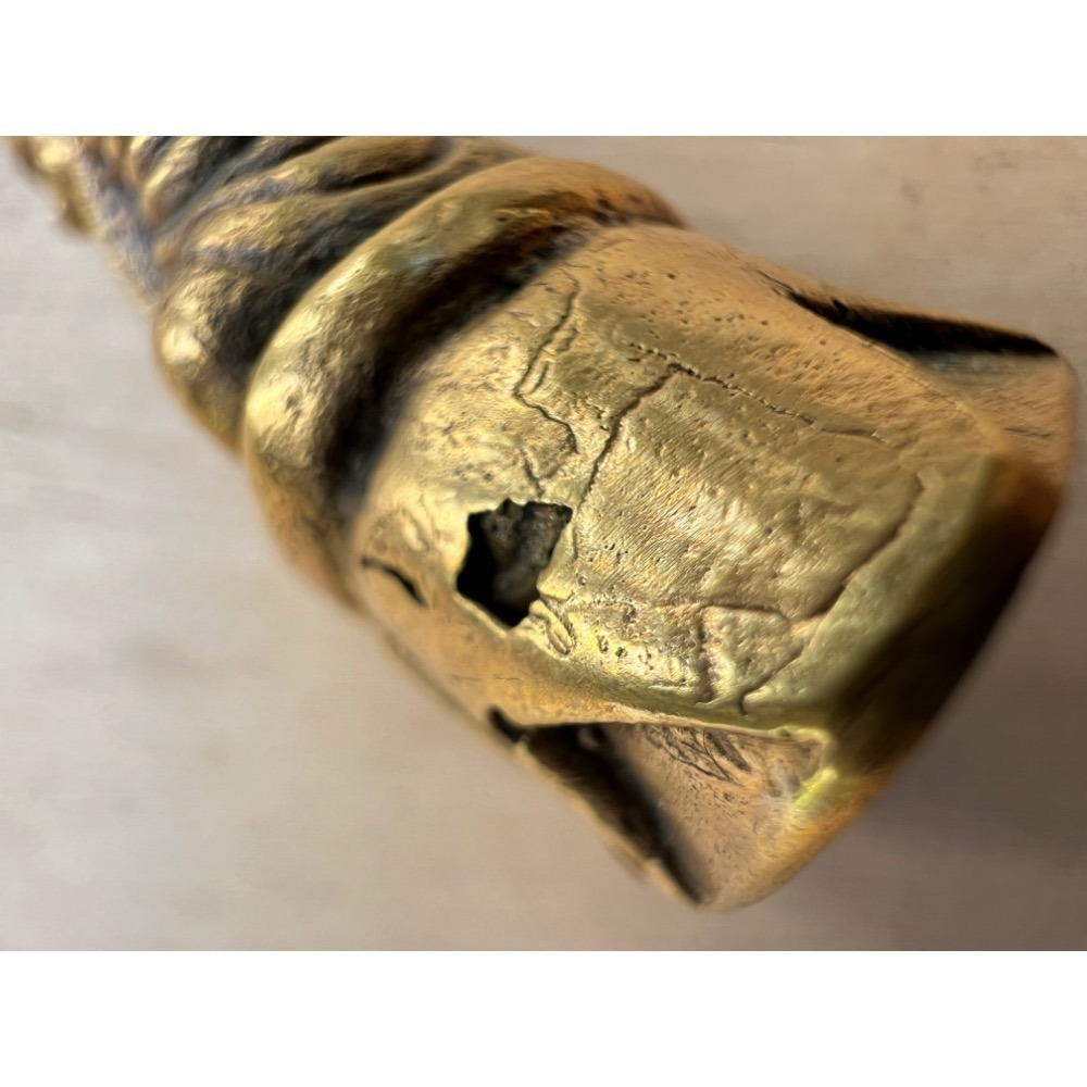 LP Ngern龍婆艮財佛招財聖物九大高僧龍婆銀財佛泰國老佛牌佛曆2459年稀少最貴 實品（瓦邦堪）皇室功德主版鎏金財佛-細節圖5