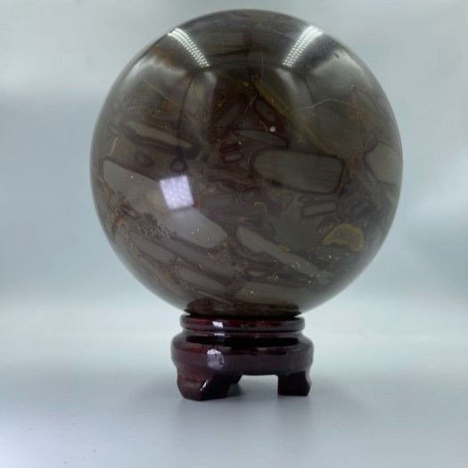 中國神話中的女媧氏女媧娘娘上古氏族首領的女媧石球補教業開運石財吉祥位的風水寶石直徑15公分重4.8公斤獨一無二實物拍攝-細節圖5