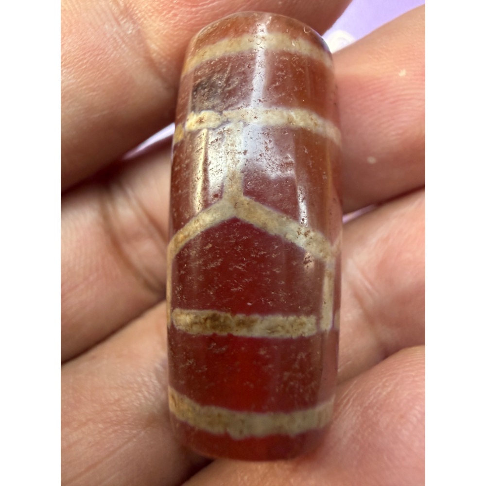 西藏出塔老天珠二眼佛眼天珠可做手錬可當項錬墜飾家庭幸福 人緣加分自信 水晶家族 慈悲開眼天然大顆 照片是實物-細節圖7