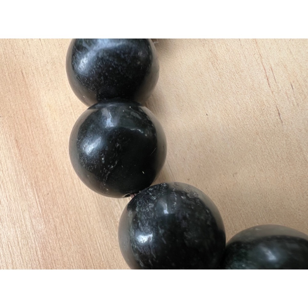 實物拍攝 新疆隕石手錬 極神秘黑手環富於秘密能量之物 直徑約1.5cm-細節圖4