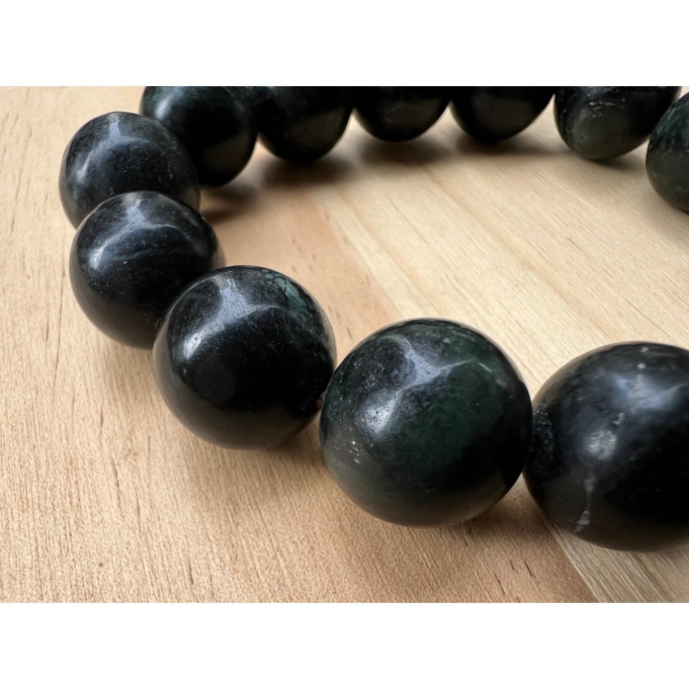 實物拍攝 新疆隕石手錬 極神秘黑手環富於秘密能量之物 直徑約1.5cm-細節圖10