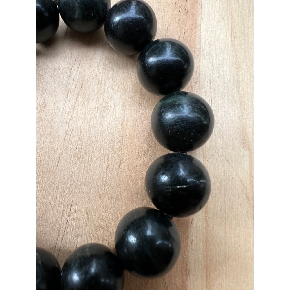 實物拍攝 新疆隕石手錬 極神秘黑手環富於秘密能量之物 直徑約1.5cm-細節圖3