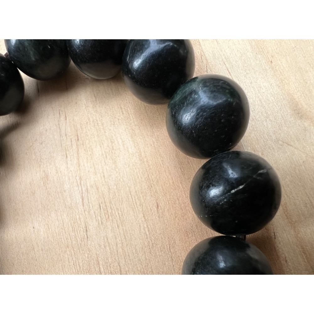 實物拍攝 新疆隕石手錬 極神秘黑手環富於秘密能量之物 直徑約1.5cm-細節圖5