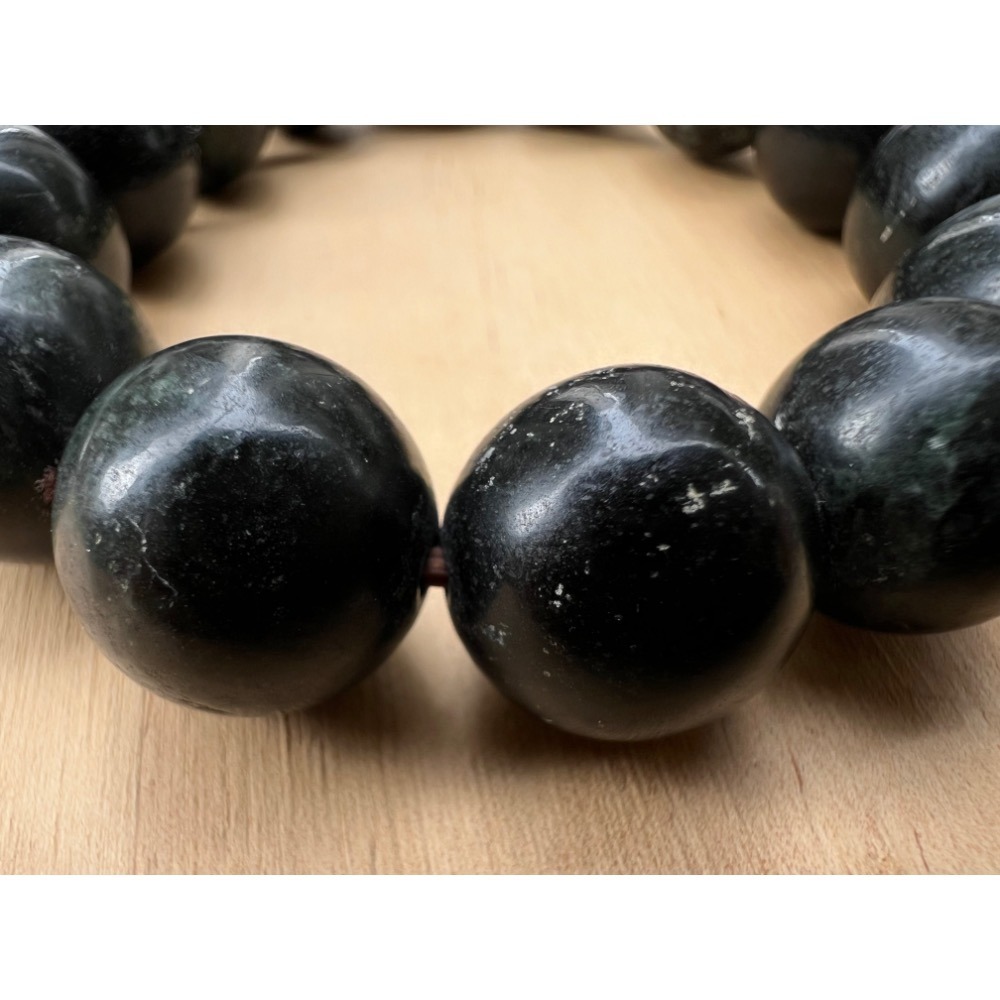 實物拍攝 新疆隕石手錬 極神秘黑手環富於秘密能量之物 直徑約1.5cm-細節圖6