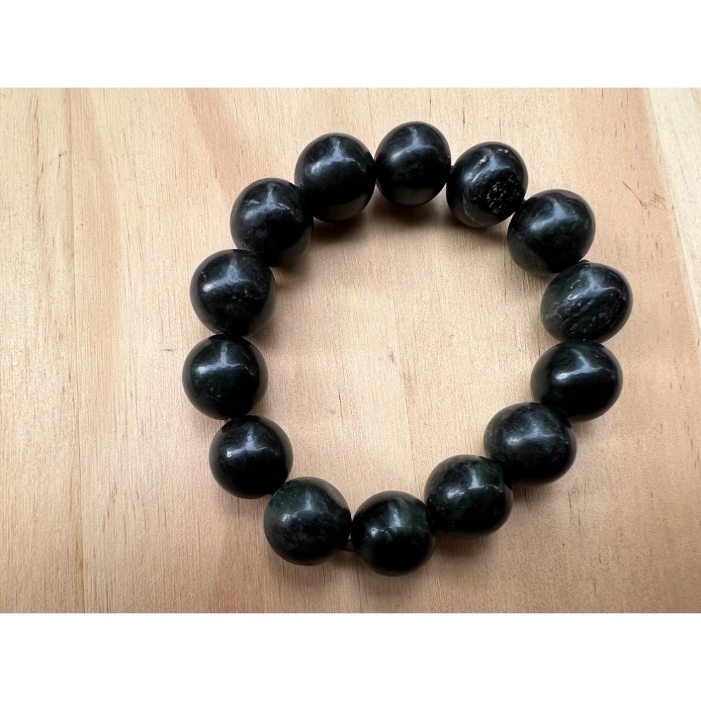 實物拍攝 新疆隕石手錬 極神秘黑手環富於秘密能量之物 直徑約1.5cm-細節圖8