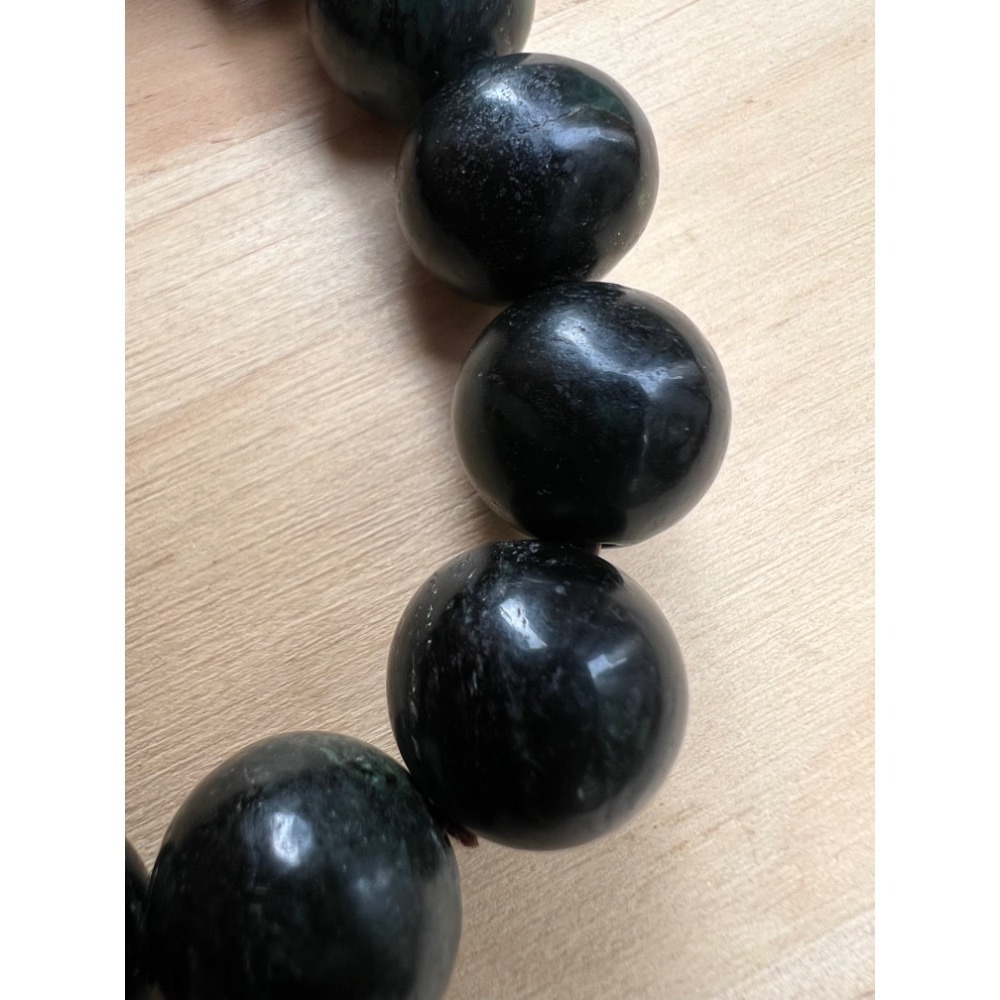 實物拍攝 新疆隕石手錬 極神秘黑手環富於秘密能量之物 直徑約1.5cm-細節圖9