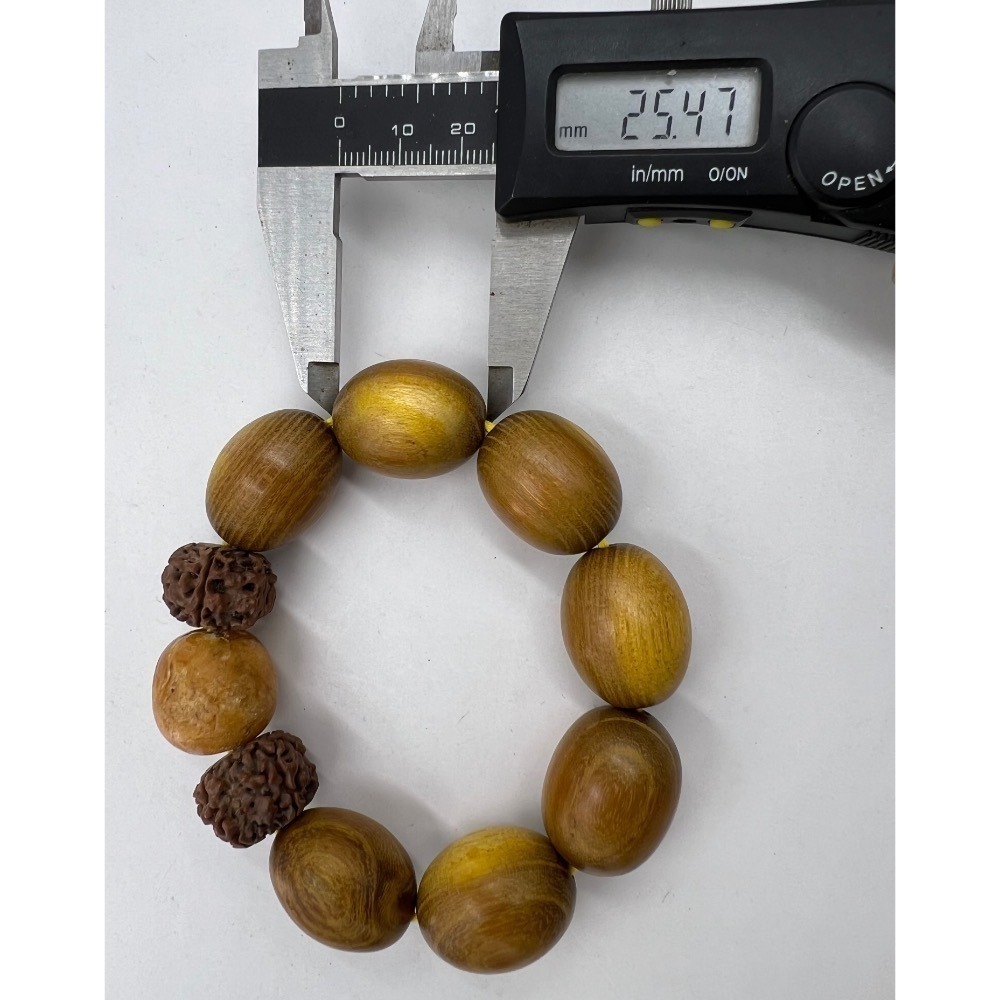 老大爺老貨扭蛋形原木菩提子蜜臘珠禪心佛子手錬 照片為實物-細節圖6