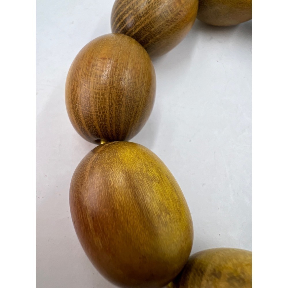 老大爺老貨扭蛋形原木菩提子蜜臘珠禪心佛子手錬 照片為實物-細節圖10