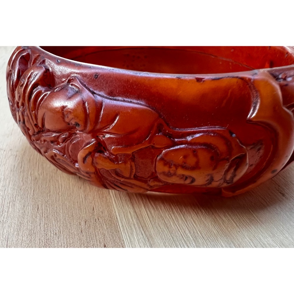 蜜蠟觀音手鐲老文物釋出刻蝙蝠🦇購買者福氣即將到來照片為實物-細節圖6