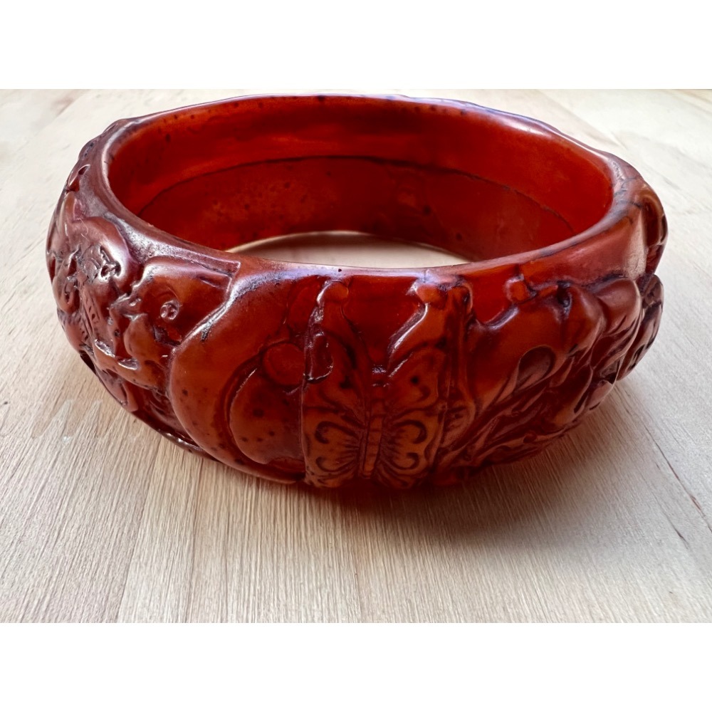 蜜蠟觀音手鐲老文物釋出刻蝙蝠🦇購買者福氣即將到來照片為實物-細節圖7