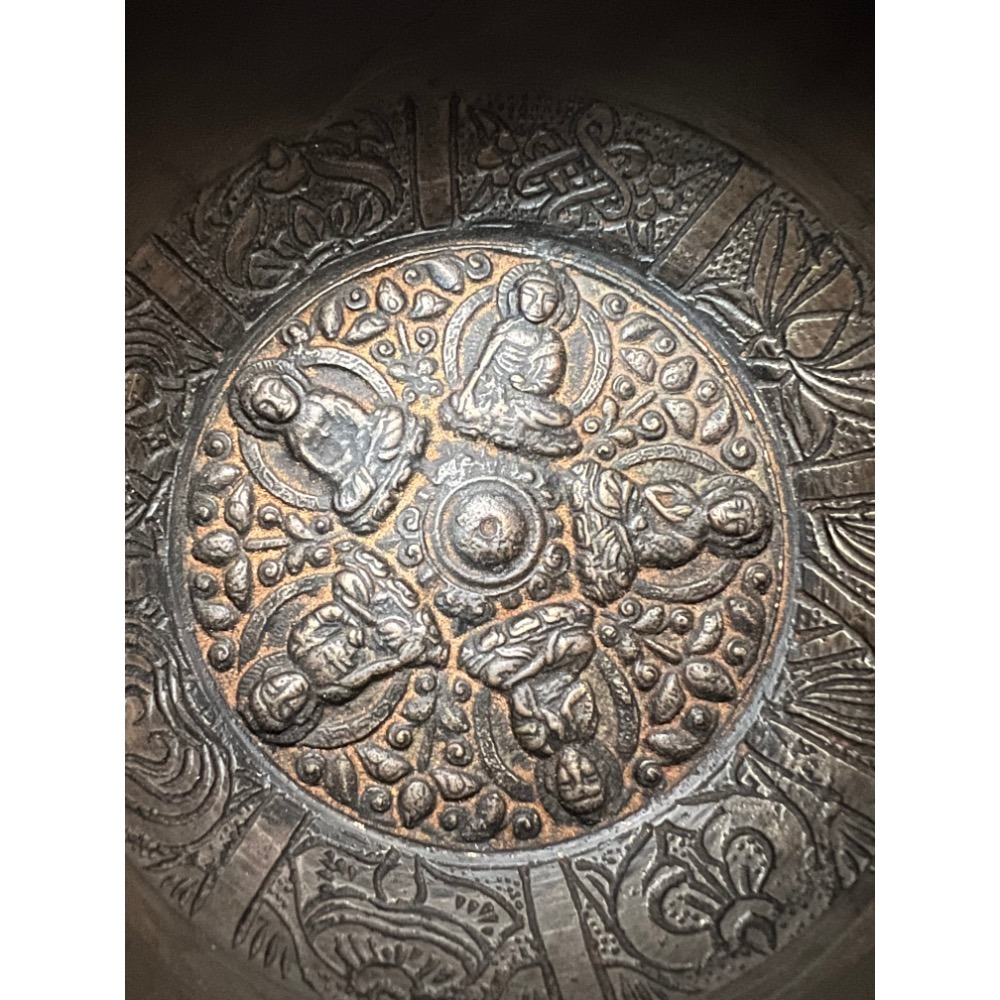 五方佛手工小銅缽Five Dhyani Buddha Singing Bowl｜清音淨化能量｜Blessed Sound-細節圖4