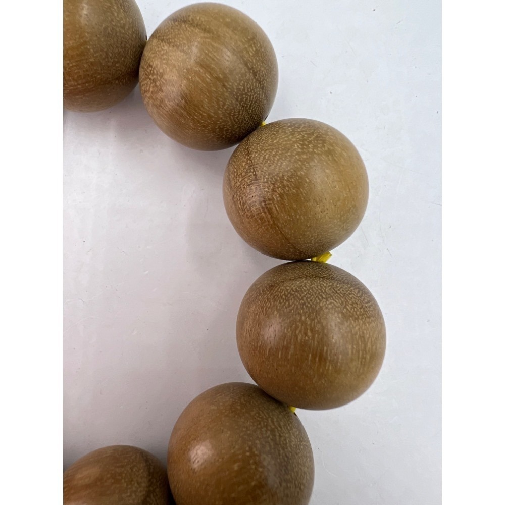 老大爺老貨檀木圓珠手鍊 照片為實物 禪心佛子手環 單直徑約20mm-細節圖5