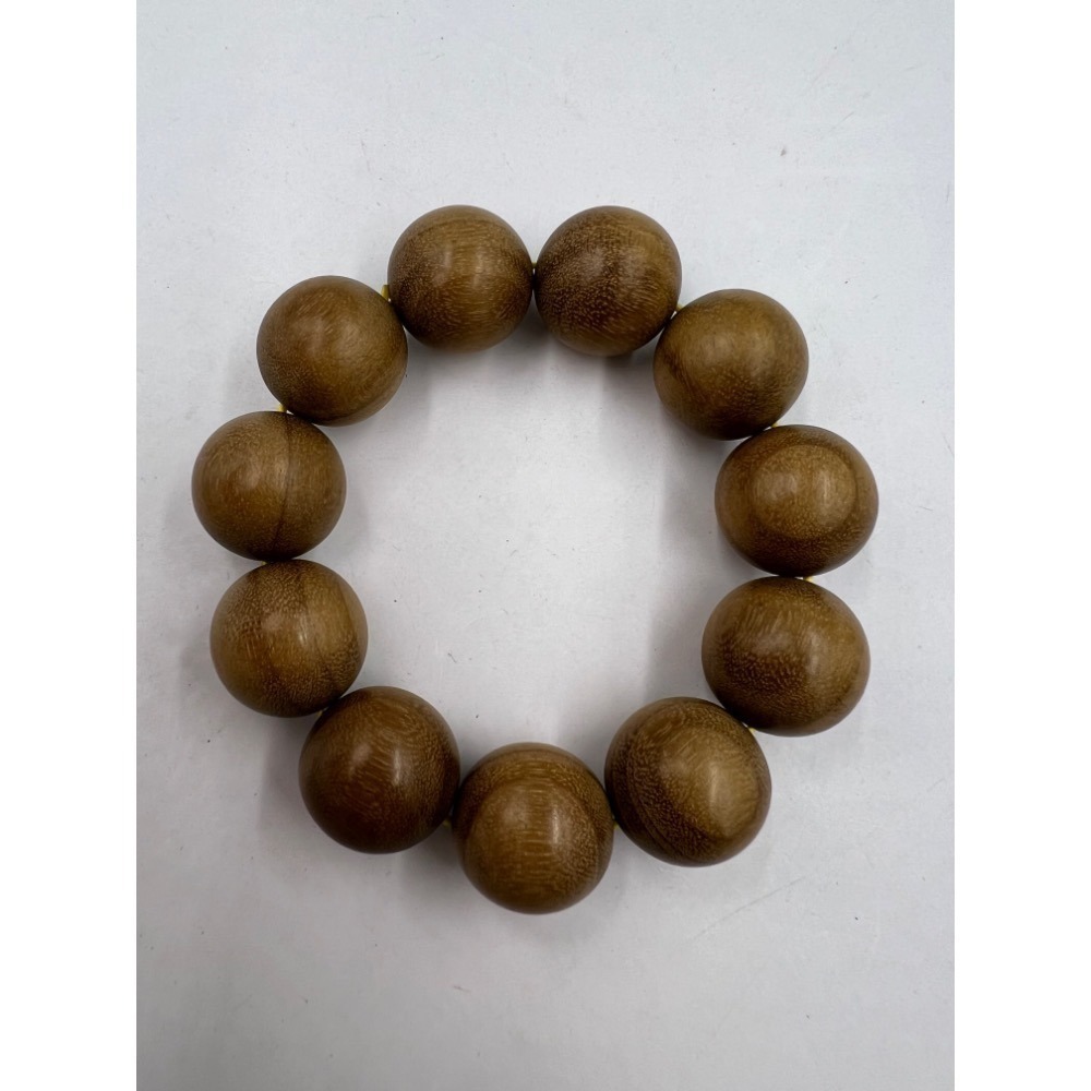 老大爺老貨檀木圓珠手鍊 照片為實物 禪心佛子手環 單直徑約20mm-細節圖2