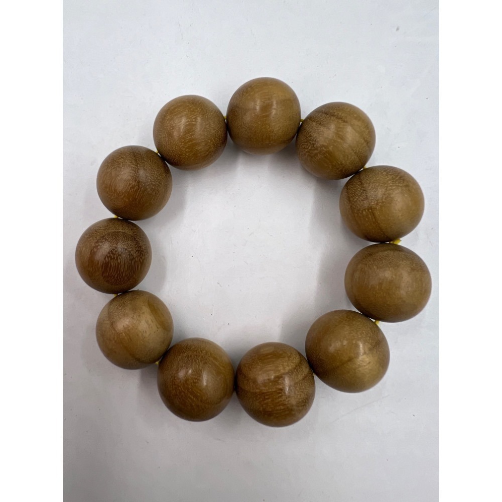 老大爺老貨檀木圓珠手鍊 照片為實物 禪心佛子手環 單直徑約20mm-細節圖3