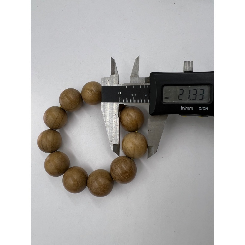 老大爺老貨檀木圓珠手鍊 照片為實物 禪心佛子手環 單直徑約20mm-細節圖7