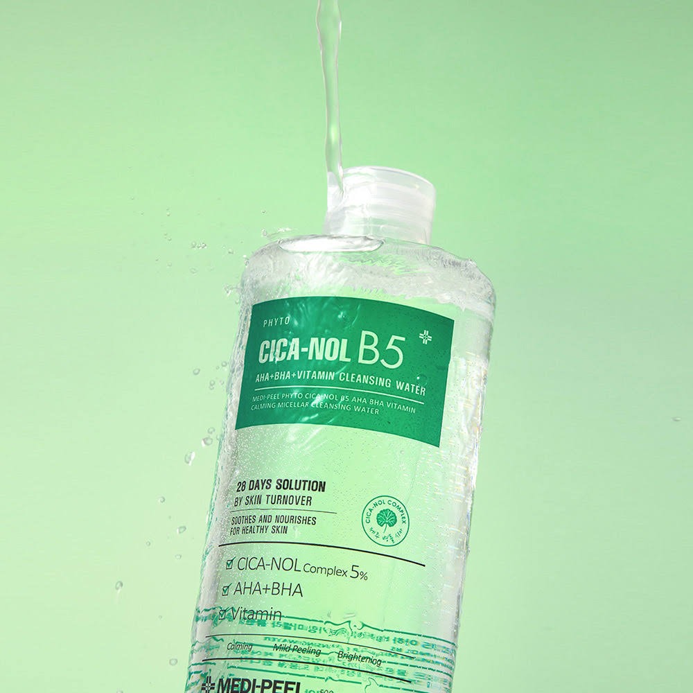 【MEDI-PEEL】韓國🇰🇷 美蒂菲 萃積雪草B5雙酸鎮靜卸妝水 500ml-細節圖2