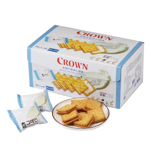 【Crown】韓國🇰🇷 Crown 多穀牛奶夾心餅乾 Costco 好市多 代購 拆售