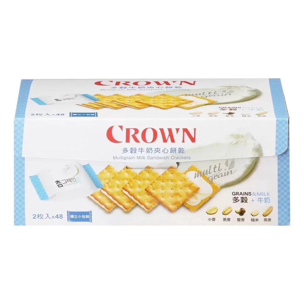 【Crown】韓國🇰🇷 Crown 多穀牛奶夾心餅乾 Costco 好市多 代購 拆售-細節圖3