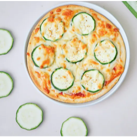 6＇義式櫛瓜pizza(奶素可食)-細節圖2