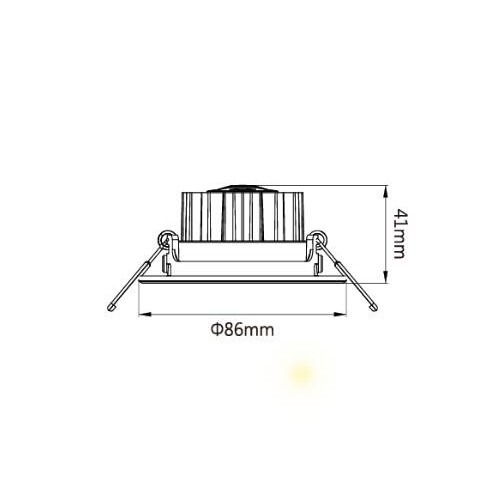 舞光 LED 歡笑崁燈   7公分5W 9公分8W LED平面崁燈 投射燈-細節圖5