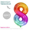 ☆現貨☆ 40吋彩色果凍數字氣球_周年慶_數字氣球_派對佈置_店家開幕_生日氣球_拍攝道具_鋁箔氣球_周歲_紀念日16吋-規格圖8
