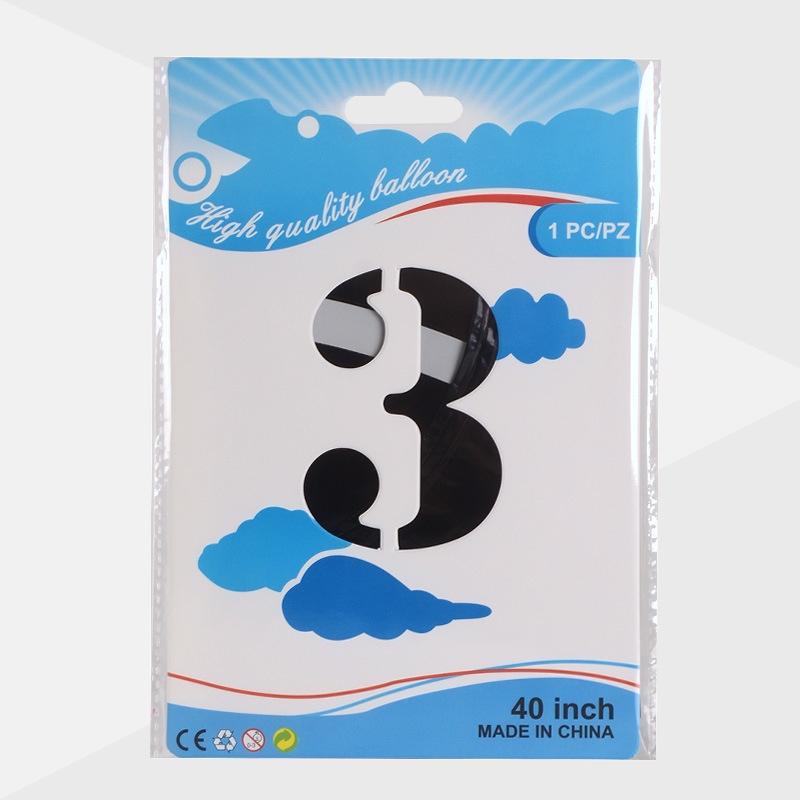 ☆現貨☆ 40吋黑色條紋數字氣球_周年慶_數字氣球_派對佈置_店家開幕_生日氣球_拍攝道具_鋁箔氣球_周歲_紀念日16吋-細節圖7
