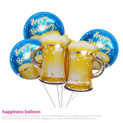 啤酒派對氣球_幸福星辰婚禮氣球_派對佈置_園遊會_生日氣球_小孩玩具_酒杯_櫥窗佈置_ 周歲 滿月 生日派對