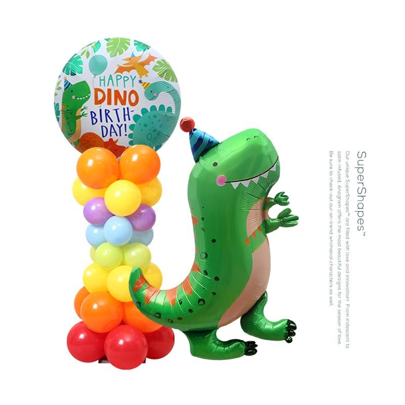 生日恐龍氣球_幸福星辰婚禮氣球_派對佈置_園遊會_生日氣球_小孩玩具_侏儸紀公園_櫥窗佈置_恐龍派對氣球 周歲 滿月-細節圖2