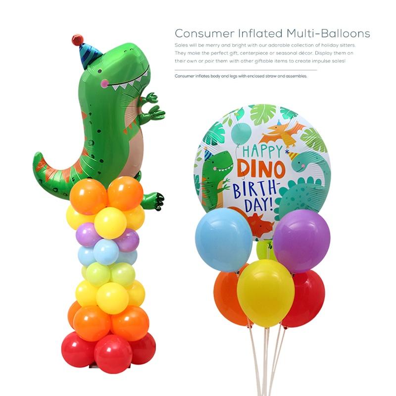 生日恐龍氣球_幸福星辰婚禮氣球_派對佈置_園遊會_生日氣球_小孩玩具_侏儸紀公園_櫥窗佈置_恐龍派對氣球 周歲 滿月-細節圖3