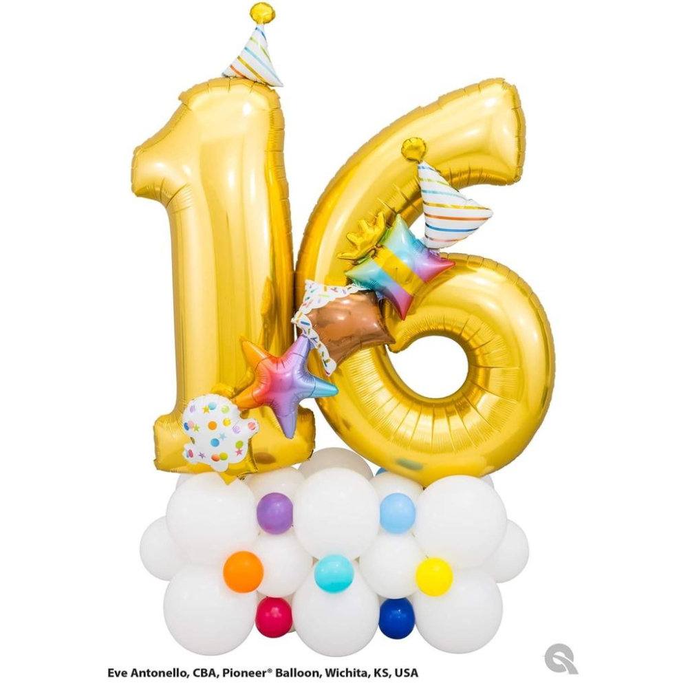 生日氣球拉旗_周歲氣球拉旗 連體拉拉球 鋁箔氣球 生日派對氣球 生日蛋糕 空飄球 拍照道具 奶瓶 生日蛋糕-細節圖4