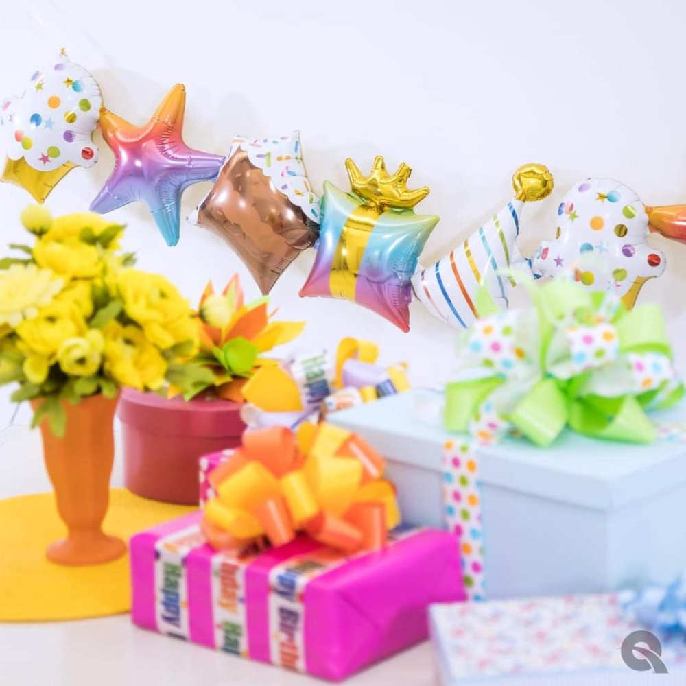 生日氣球拉旗_周歲氣球拉旗 連體拉拉球 鋁箔氣球 生日派對氣球 生日蛋糕 空飄球 拍照道具 奶瓶 生日蛋糕-細節圖5
