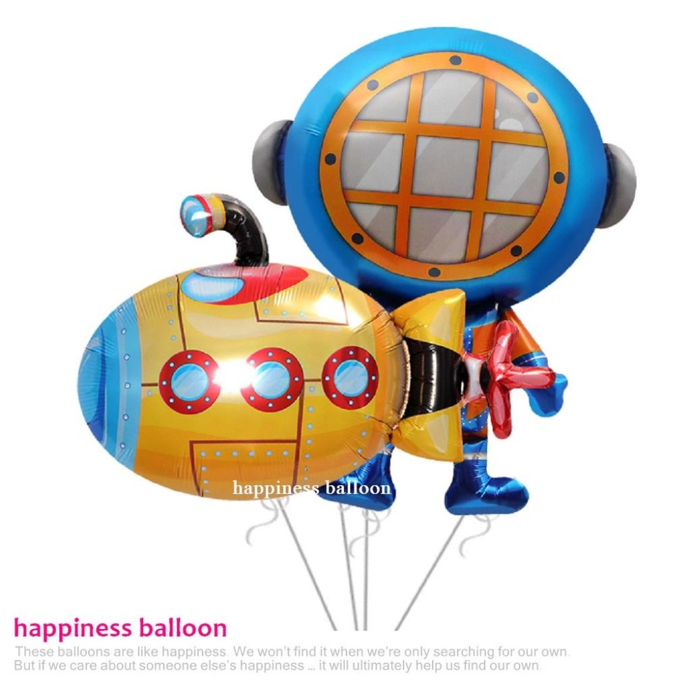 潛水派對氣球_幸福星辰婚禮氣球佈置 鋁箔氣球 生日派對氣球 生日蛋糕 空飄球 拍照道具 爆破 潛水艇 免運 潛水夫-細節圖2