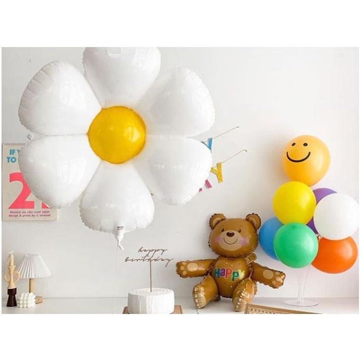 ☆全館免運☆ 雞蛋花裝飾氣球_幸福星辰婚禮氣球佈置 鋁箔氣球 生日派對氣球 生日蛋糕 空飄球 拍照道具 微笑花朵 雛菊-細節圖9