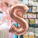 ☆全館免運☆ 16吋英文字母氣球(玫瑰金)_派對佈置_生日字母_生日氣球_拍攝道具_周歲_NAME_求婚-規格圖3