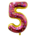 ☆全館免運☆ 32吋甜甜圈數字氣球(甜甜圈款)_周年慶_數字氣球_派對佈置_店家開幕_生日氣球_拍攝道具_鋁箔氣球_周歲-規格圖2