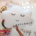 微笑雲朵生日派對氣球系列 幸福星辰婚禮佈置 鋁箔氣球 生日派對 生日氣球 拍攝道具 生日拉旗 五角星拉旗 氣球套裝-規格圖3