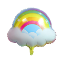 ☆全館免運☆ *~彩虹雲朵氣球~* 幸福星辰婚禮佈置 鋁箔氣球 生日派對 生日慶生 氣球生日 拍攝道具 熱氣球 白雲-規格圖6