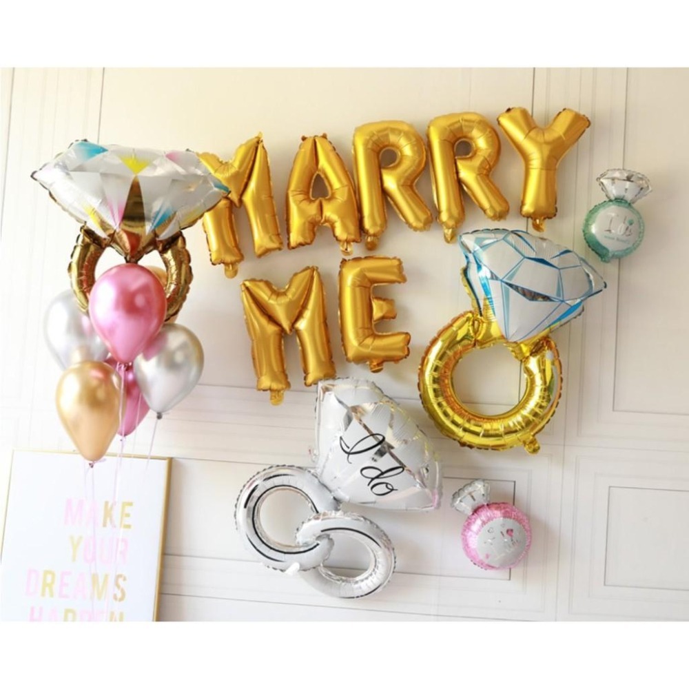 求婚告白系列氣球_幸福氣球_求婚必備 i do 表白 結婚 訂婚 鑽戒 一生一世 拍照道具 拍婚紗 波波球 告白氣球-細節圖2