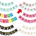☆門市現貨☆ 生日派對三角拉旗＂加厚＂款式_燙金拉旗_生日佈置_周歲慶生_生日掛旗_北歐風_魚尾旗_紙扇花櫥窗布置-規格圖9