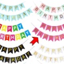 ☆門市現貨☆ 生日派對三角拉旗＂加厚＂款式_燙金拉旗_生日佈置_周歲慶生_生日掛旗_北歐風_魚尾旗_紙扇花櫥窗布置-規格圖9