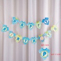 ☆門市現貨☆ 生日派對三角拉旗＂加厚＂款式_燙金拉旗_生日佈置_周歲慶生_生日掛旗_北歐風_魚尾旗_紙扇花櫥窗布置-規格圖9