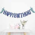 ☆門市現貨☆ 生日派對三角拉旗＂加厚＂款式_燙金拉旗_生日佈置_周歲慶生_生日掛旗_北歐風_魚尾旗_紙扇花櫥窗布置-規格圖9