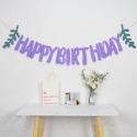 ☆門市現貨☆ 生日派對三角拉旗＂加厚＂款式_燙金拉旗_生日佈置_周歲慶生_生日掛旗_北歐風_魚尾旗_紙扇花櫥窗布置-規格圖9