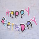 ☆門市現貨☆ 生日派對三角拉旗＂加厚＂款式_燙金拉旗_生日佈置_周歲慶生_生日掛旗_北歐風_魚尾旗_紙扇花櫥窗布置-規格圖9
