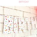 ☆門市現貨☆ 生日派對三角拉旗＂加厚＂款式_燙金拉旗_生日佈置_周歲慶生_生日掛旗_北歐風_魚尾旗_紙扇花櫥窗布置-規格圖9