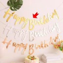 ☆門市現貨☆ 生日派對三角拉旗＂加厚＂款式_燙金拉旗_生日佈置_周歲慶生_生日掛旗_北歐風_魚尾旗_紙扇花櫥窗布置-規格圖9