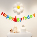 ★599免運★生日拉旗_幸福氣球_派對旗 生日派對 周歲 派對布置 慶生 三角拉旗 派對旗 生日旗 歐美派對 DIY佈置-規格圖9