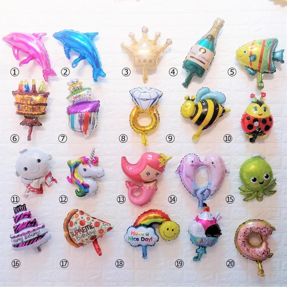 【門市現貨】超可愛迷你造型系列鋁箔氣球 求婚 慶生 生日氣球 派對 園遊會 蛋糕 美人魚 甜甜圈 周歲 抓周-細節圖2