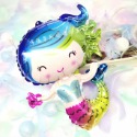 【門市現貨】超可愛迷你造型系列鋁箔氣球 求婚 慶生 生日氣球 派對 園遊會 蛋糕 美人魚 甜甜圈 周歲 抓周-規格圖9