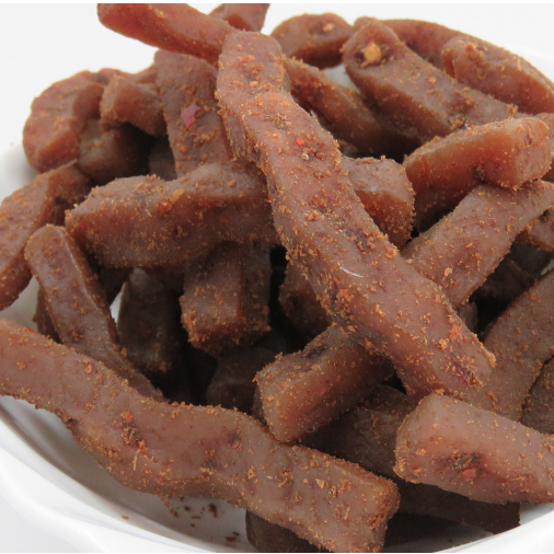 【寶島蜜見】黃金辣干條 180公克(全素)●寶島蜜餞●豆干 微辣 鹹食-細節圖3